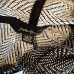 Lucky Brand houndstooth pattern button up hooded poncho Photo 3