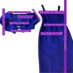 Alex Evenings VINTAGE 1990'S ELECTRIC PURPLE/BLUE COCKTAIL DRESS & BOLERO SET 6 Photo 12