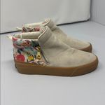 Rifle Paper Co x Keds Cooper Suede Zip Bootie Garden Party SZ 5.5 Tan Floral Photo 2