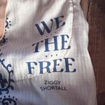 Free People  We The Free Ziggy Shortall Overalls Rose Pink Denim Cuffed Shorts Lg Photo 10