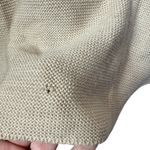 MM Lafleur Open Cardigan Sweater M/L Beige 100% Merino Wool Oversized Shawl Size L Photo 5