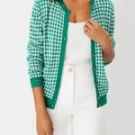 Ann Taylor  Houndstooth Print Cardigan Sweater Size S Photo 0