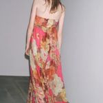 ZARA  Floral Strapless flowy bohemian Maxi Dress summer vacation casual Photo 6