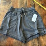 l*space L* Women’s XS Sideline Sweat Shorts Washed Black Casual Lounge Sporty New Photo 1