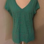 Aeropostale Spell Out Green Logo V-Neck Tee XL Short Sleeve Casual Comfy Preppy Photo 1
