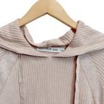 Lincoln Outfitters  Henley Sweater Hoodie Pullover Waffle Knit Photo 2