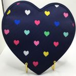 A Rare Out Of Stock New Pottery Barn Kids Mackenzie Heart Shaped Pouch Blue Photo 1