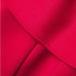 Black Halo  Cristanta Caplet Mermaid Gown Molten Red Size 10 Sleeved Satin Maxi Photo 7