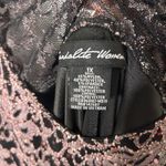 Elegant Lace Maxi Dress in Black and Pink Size 1X Photo 1