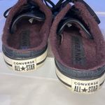 Converse Faux leather faux fur lined slide on sneaker CTAS dainty mule black currant Photo 2