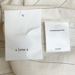 A loves A NWT Linen Blend Striped Button Front Short Sleeve Dress Size Large NEW Photo 12