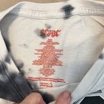 AC/DC size small black and white tie dye distressed short sleeve T-shirt GUC Photo 3