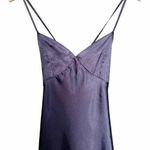 Lulus Dress One Last Glance Satin Backless Slip Dress Navy Blue Size Medium Photo 10