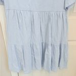 Fancyinn  Short Sleeve Tiered Dress in Light Blue Photo 8