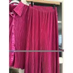 Peppermayo  90s Muse Plisse Pants & Plisse Shirt SET Magenta size 2 Photo 9