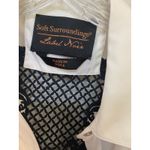 Soft Surroundings Label Noir White Button Down Shirt Blue Lace Detail Photo 9