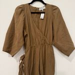 Apiece Apart  Meru Wrap Cotton Linen Blend Jumpsuit 2 Photo 3