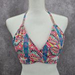 Urban Sea  Pink Print Padded Crisscross String Tie Bikini Top Swimwear Medium Photo 0