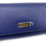 Furla NWT  Classic XL Bifold Wallet Navy Blue Photo 2