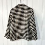 Sag Harbor VTG  Jacket Women Size 12 Full Zip Plaid Knit Collared Black Full Line Photo 1