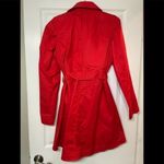 CAbi  Poppy Red Convertible Trench coat  and Vest Photo 2