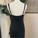 Lulus NWT  A-Lister Black Rhinestone Bustier Maxi Dress Photo 6