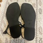 Reformation  Lake Flat Sandals in Black Leather Photo 4