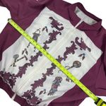 Vintage 80’s Native American Print Windbreaker Bomber Jacket Purple Size XL Photo 8