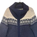 Eddie Bauer  Wool Fair Isle Cardigan Sweater Grandmacore 90s Vintage Warm XL Photo 2