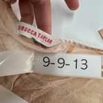 Rebecca Taylor  Blouse Womens Size 6 Pink Peach Silk Lace‎ Bell Sleeve Top Photo 4