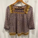 VERO MODA Adorable silky  square neck squiggles paisley flower power luxe top Photo 5