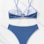 Bra & Bikini Bottom 2 Piece Bathing Suit Blue Size M Photo 1