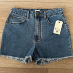Billabong Blue Jean Shorts with Frayed Hem Photo 0
