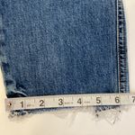 We The Free Distressed Denim Jeans Straight Leg Raw Hem Sz 27 Cotton Button Fly Photo 10