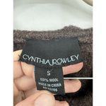 Cynthia Rowley Cynthia Rowley Wool Jacket Women Small Brown Ruffle Bohemian Academia Old Money Photo 1