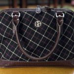 Giani Bernini Women's Gianni Berinni Handbag, One Size, Black and Burgundy Photo 0