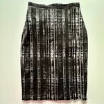 Banana Republic  Sloan Pencil Skirt Black White Stripe Size 4 Photo 14