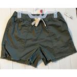 No Boundaries  Shorts Juniors M Green Super High Rise Tie Front M Frayed Boho B3 Photo 6