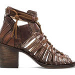 FREEBIRD by Steven Freebird Wazee Bootie Sandal Brown Sz 7 Cowgirl western boho distressed Photo 0