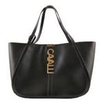 Roberto Cavalli  Black Tote with Gold Accents Photo 2