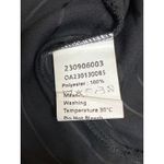 Commense Women's Black Satin Striped Long Sleeve Button Down Shirt Top Size M Size M Photo 3