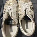 Steve Madden Beige and Black Snake Print Star Sneakers Photo 3