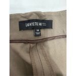 Lafayette 148 NWT Nougt Brown Pants Size 14 Photo 3