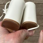 Women’s White Lulus Size 7 lace up Sandals Photo 3