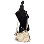 Michael Kors Michael‎ Kors Pebbled Leather Bag Snake Print Tassel Fringe Logo Crossbody Purse Photo 1