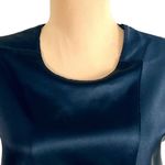 3.1 Phillip Lim  Black Asymmetrical Drape Satin Mini Dress Size 6 Quiet Luxury Photo 5