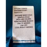 Fortune + Ivy  Blue Button-Front Short Sleeve Blouse – Size L NWT Photo 6