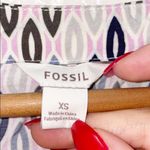 Fossil  Short Sleeve Geometric Crewneck Shift Dress Photo 3