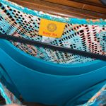 Ruby Rd . colorful southwestern print mesh top with gold-toned accents 24” P2P Photo 3