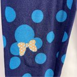 LuLaRoe Leggings, Blue Polka Dot Minnie Bow Print, Soft OS Stretch Pants Photo 3